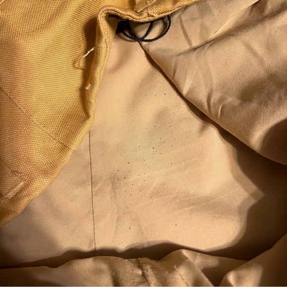 Frank & Oak Tencel and Linen Blend Button Front Trouser Pants in Mustard Sz 4 - Picture 16 of 16